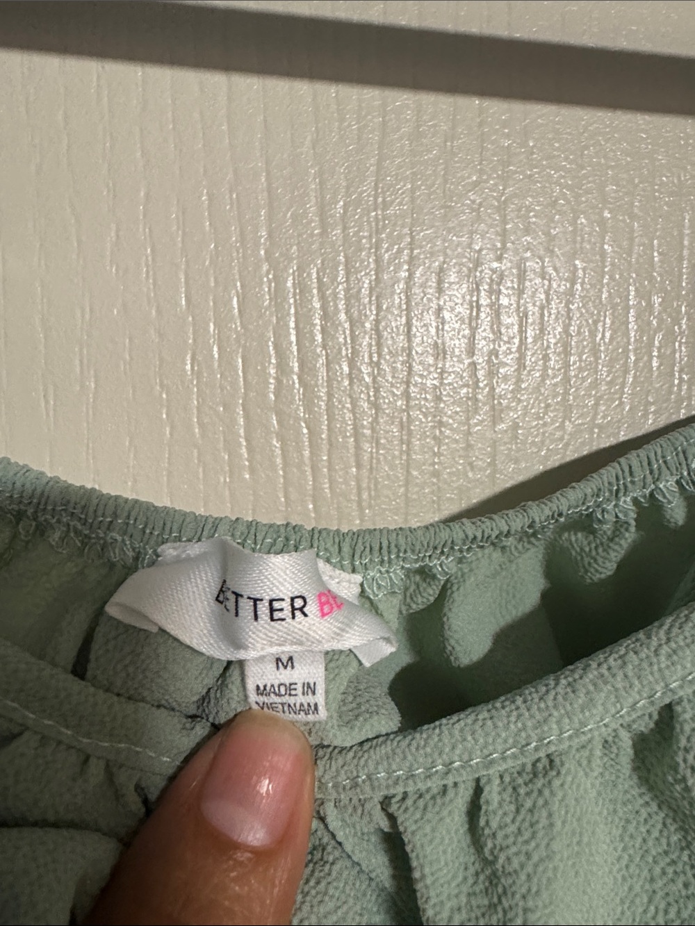 Better Be Mint Sage Puff-Sleeve Cropped Wrap Top - Picture 4 of 10